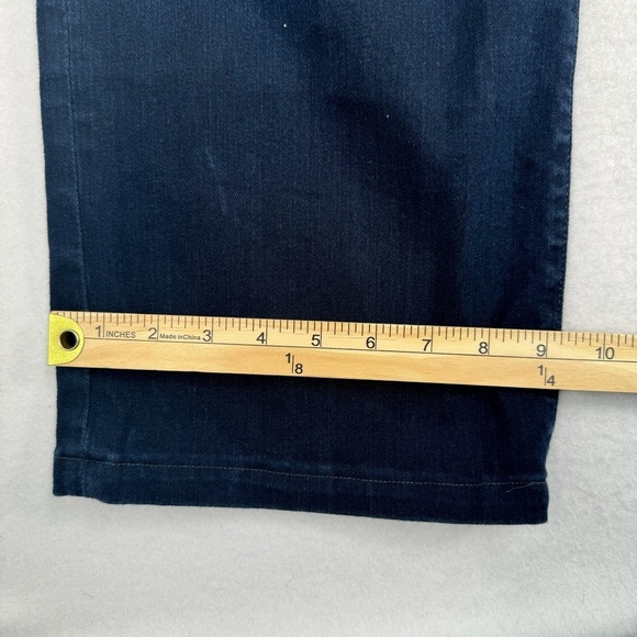 7 For All Mankind Relaxed Straight Leg Jeans Mens Size 33 Dark Blue Mid Rise - Picture 12 of 13